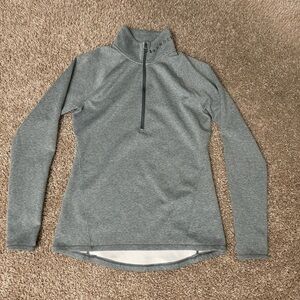 Under Armour Women’s Lightweight Gray Fleece Lined‎ 1/4 Zip Jacket Size Medium